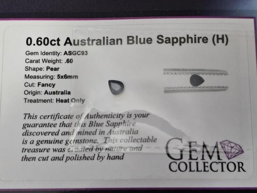 .60ct Australian Blue Sapphire