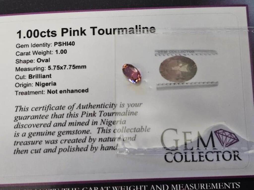 1.00ct Pink Tourmaline