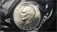 1972 S Silver Eisenhower Dollar Gem BU