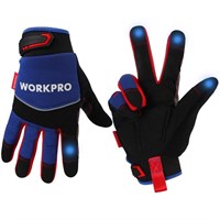 WORKPRO Safety Work Gloves, Light Duty Mechanic Gl