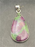 Rock, Crystal, Natural, Jewelry, Pendant, Sterling