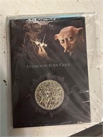 Harry Potter Authentic Coin Card Chamber of Secret