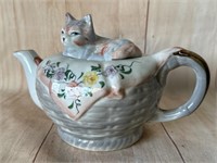 1980’s Andrea By Sadek Thailand Kitty Cat Teapot