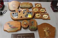 Assorted Wooden Decorative Items (9)