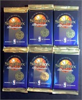(6) Sealed 1995-96 Skybox Premium Card Packs