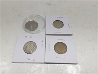 (4) Assorted Foreign Coins
