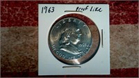 1963 Franklin Half Dollar - Beautiful Coin