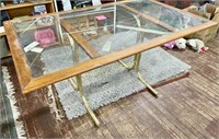 GLASS TOP DINING TABLE