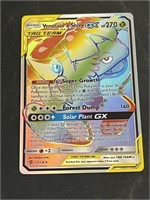 Venusaur & Snivy GX Hologram Pokémon Card