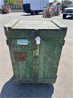 Green Wooden Crate Tool Box