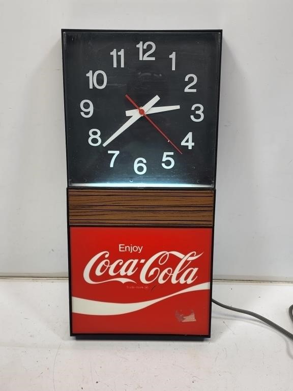 Coca-Cola Light-Up Clock