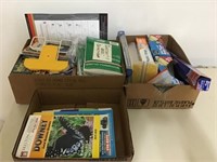 JUNK DRAWER CONTENTS, RECIPIE CARDS, BOOKS,