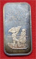 American Way 1 Ounce Silver Bar