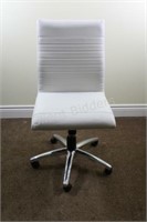 White Caster Swivel Conference Chair