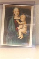 Vintage Madonna and Child Print