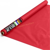 Red Plastic Table Cover - 40x100 for Parties
