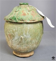 Painted Terracotta Chinese Offering Pot