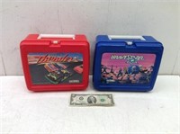 (2) Plastic Lunch Boxes  Thunder & Brave Star