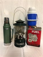 Coleman Lantern, Fuel, Thermos & Drink Cooler