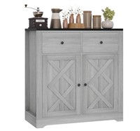 Coffee Bar Cabinet with Doors and
