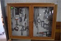 Country store display cabinet LOADED with