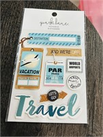 New- Sticker Pack- 3D- vintage travel