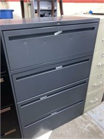 grey lateral filing cabinet