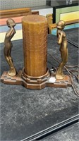 NuArt Art Deco Double Nude Lamp
