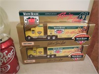 (2) White House Racing Matchbox Haulers