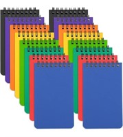36 Pack Small Spiral Notebooks, 3 x 5 Mini