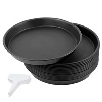 WF2247  KINJOEK 12" Plant Saucer, Black, 15PCS