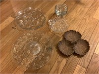 Depression glass and other pieces