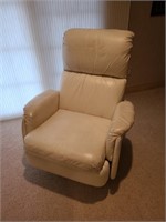Leather reclining swivel chair. Basement main
