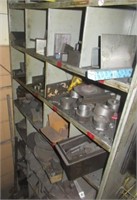Shop rack with contents includes assortment of