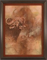 Ted Nugent's Cape Buffalo Painting