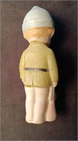 4.75” 1920's Bisque (German?) Soldier Figurine.