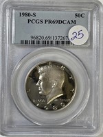 1980-S JFK PCGS PF69 D-Cam