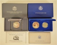 US Mint Silver Dollars Mount Rushmore-Liberty Set