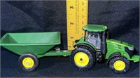 ERTL John Deere tractor and plastic wagon