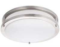 Energetic Lighting 14-inch Double Ring LED Flush