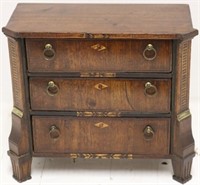 EARLY 19TH C MINIATURE CHEST OF DRAWERS, MAHOGANY
