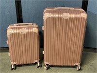2 Hardshell PCs Of Luggage On Wheels