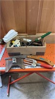 Box of misc garden tools