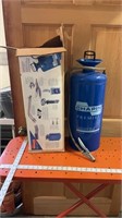 Blue Chapin metal pump up sprayer