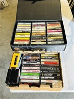 cassette tapes in case