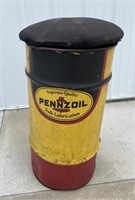 Pennzoil advertising can/barrel