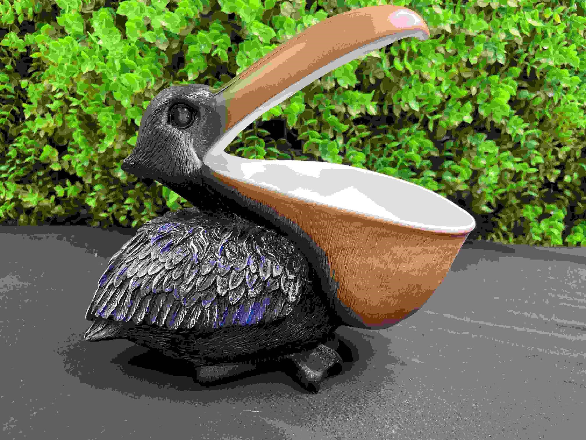 changqing Pelican Statue Fun Candy Bowl