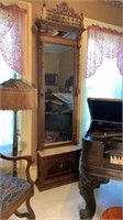 Antique Eastlake Victorian Walnut Pier Mirror