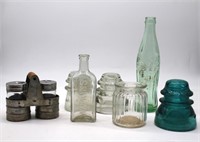 Insulators, Coke Bottle Old Bottle Salt & Pepper