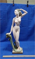 Vintage Nude Lady Statue